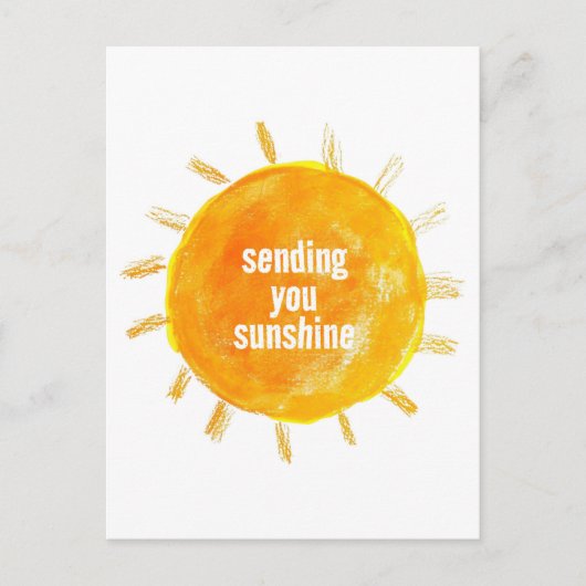 Briefkaart voor Sunshine Illustration (Voorkant)