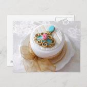 briefkaart voor  taart (Voorkant / Achterkant)