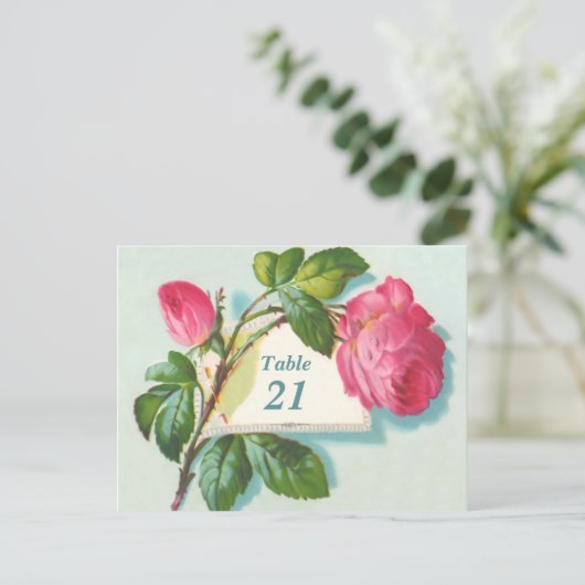  Briefkaart voor tabelnummer (Staand voorkant)