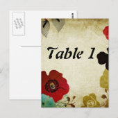 Briefkaart voor tabelnummer (Voorkant / Achterkant)