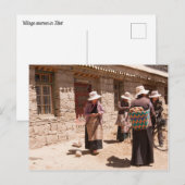 Briefkaart voor Tibetaanse vrouwen (Voorkant / Achterkant)