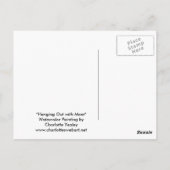 Briefkaart voor tijger- en snijkranen (Achterkant)