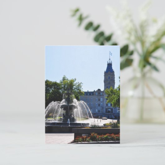 Briefkaart voor toeristische waterfontein (Staand voorkant)