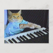 Briefkaart voor toetsenbordkat! (Voorkant)