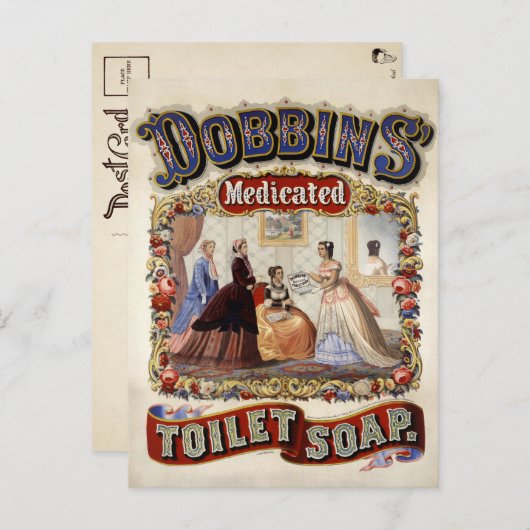 Briefkaart voor  toilet Soap Advertisement (Voorkant / Achterkant)