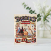 Briefkaart voor  toilet Soap Advertisement (Staand voorkant)