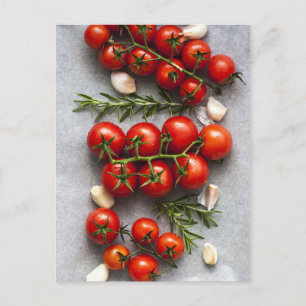 Briefkaart voor tomatengroenten