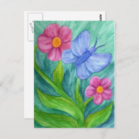 Briefkaart voor transformatie en groei (Voorkant / Achterkant)