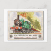 Briefkaart voor treinreis Zuid-Devon Railway Vinta (Voorkant)
