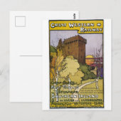 Briefkaart voor treinreizen naar Paddington Railwa (Voorkant / Achterkant)