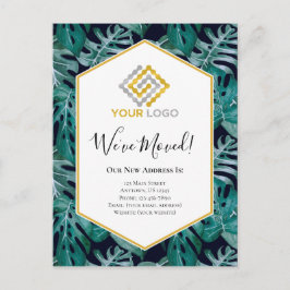 Briefkaart voor Tropical Business Moving Notice