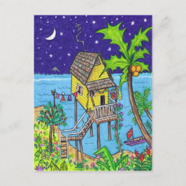 Briefkaart voor tropische feestdagen