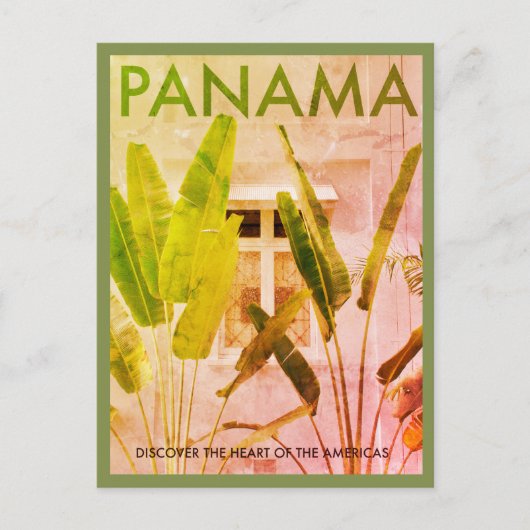 Briefkaart voor Tropische Panama-reizen (Voorkant)