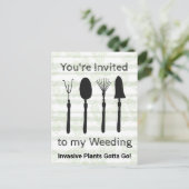 Briefkaart voor uitnodiging in de week van de wild (Staand voorkant)