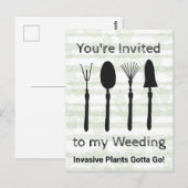 Briefkaart voor uitnodiging in de week van de wild (Voorkant / Achterkant)