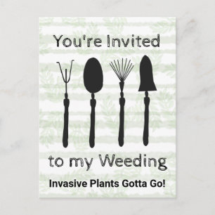 Briefkaart voor uitnodiging in de week van de wild