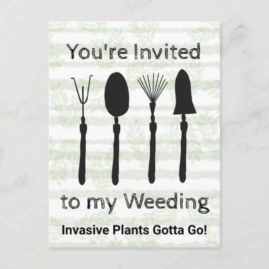 Briefkaart voor uitnodiging in de week van de wild (Voorkant)