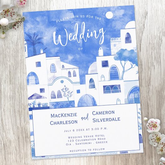 Briefkaart voor uitnodiging tot het huwelijk van S