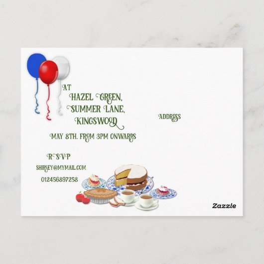 Briefkaart voor uitnodiging tot het indienen van f (Achterkant)