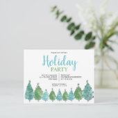 Briefkaart voor uitnodigingen voor de Groene Kerst (Staand voorkant)