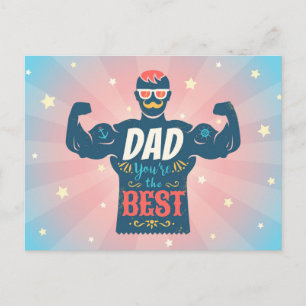 briefkaart voor Vaderdag.