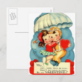 Briefkaart voor Valentijnsdag van de luchtmacht (Voorkant / Achterkant)