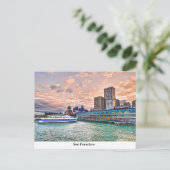 Briefkaart voor veerbootbouw (Staand voorkant)