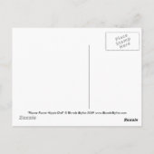 Briefkaart voor ventilatorkracht Hippie Doll (Achterkant)