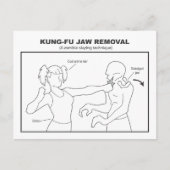 Briefkaart voor verwijdering van Kung-Fu Jaw (Voorkant)