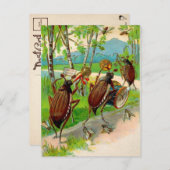 Briefkaart voor Victoriaans afkortingen (Voorkant / Achterkant)