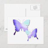 Briefkaart voor vlinderontwerp (Voorkant / Achterkant)