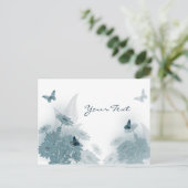 Briefkaart voor vlinders en madeliefjes (Staand voorkant)