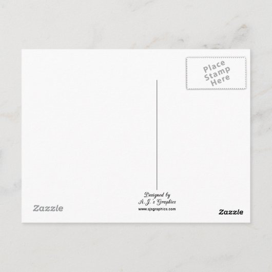 Briefkaart voor vlinders en madeliefjes (Achterkant)