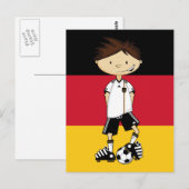 Briefkaart voor voetbaljongen (Voorkant / Achterkant)