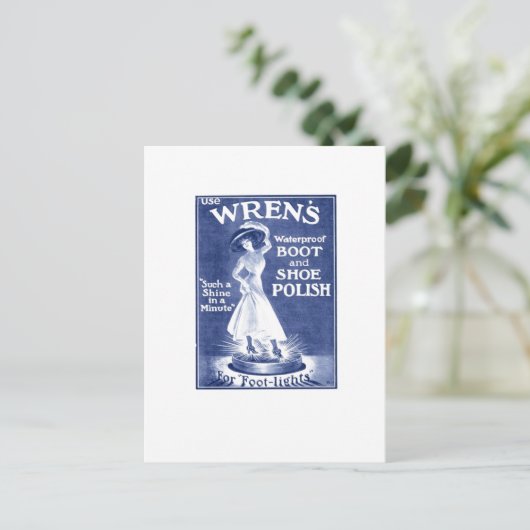 Briefkaart voor voetlicht (Staand voorkant)