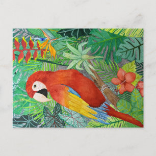 Briefkaart voor vogelafdrukken
