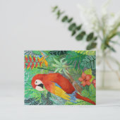 Briefkaart voor vogelafdrukken (Staand voorkant)