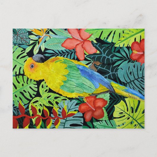 Briefkaart voor vogelafdrukken (Voorkant)