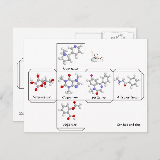 Briefkaart voor vouwen (Voorkant / Achterkant)