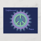 Briefkaart voor vrede en verlichting Lotus (Voorkant)