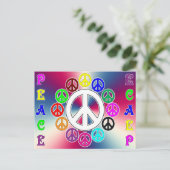 briefkaart voor vrede en vrede (Staand voorkant)