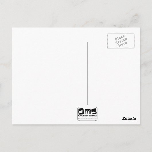 briefkaart voor vrede en vrede (Achterkant)