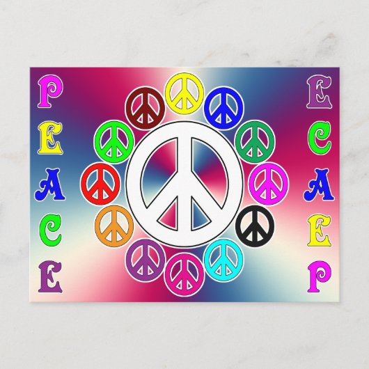 briefkaart voor vrede en vrede (Voorkant)