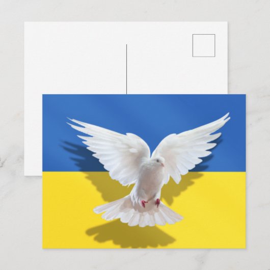 Briefkaart voor vrede in Oekraïne (Voorkant / Achterkant)