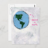 briefkaart voor vrede op aarde (Voorkant / Achterkant)