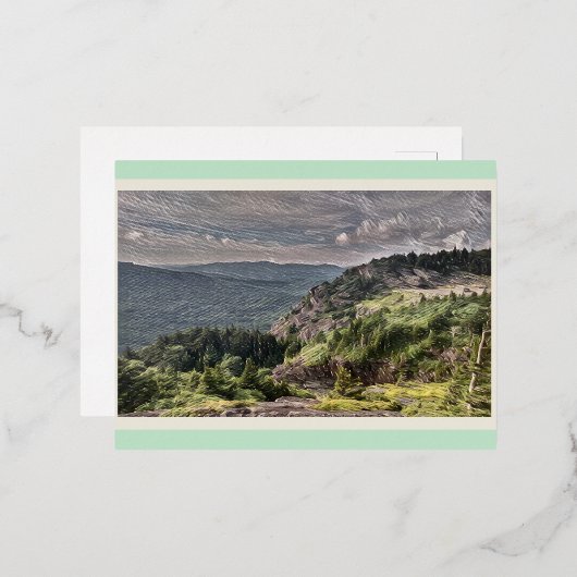 Briefkaart voor vriend of familie en  (Voorkant / Achterkant)