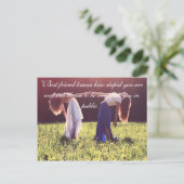 Briefkaart voor Vriendschap (Staand voorkant)