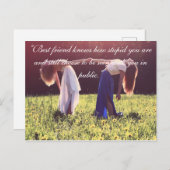 Briefkaart voor Vriendschap (Voorkant / Achterkant)