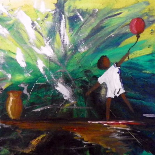 briefkaart voor vrij schilderen