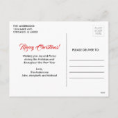 Briefkaart voor vrolijk kerstfeest (Achterkant)